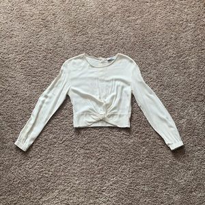 Bershka Long Sleeve Crop Top